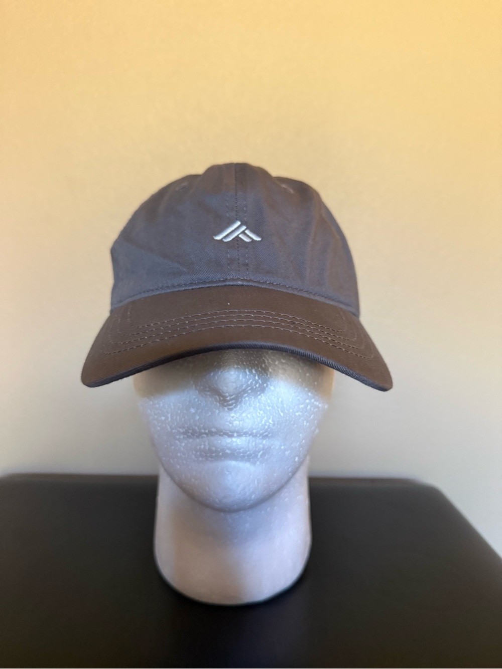Men's Grey Brown Baseball Cap with Chene Logo